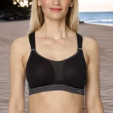 Anita Active Bügelloser Sport-BH X-Back in Schwarz/Anthrazit