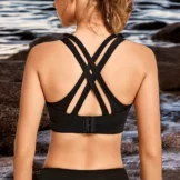 Yvette Damen Sport BH gekreuzt schwarz – Starker Halt & Komfort